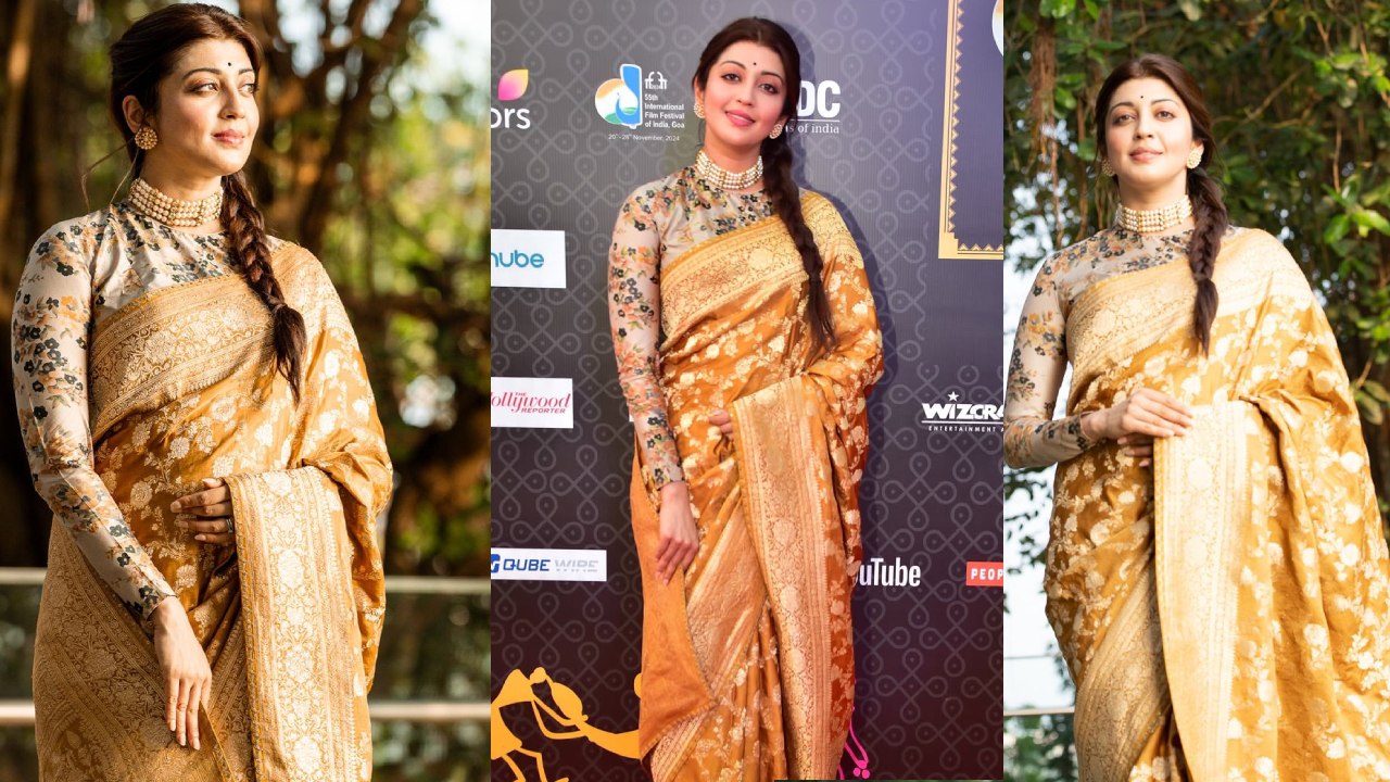 Pranita Subhash : చీరకట్టులో హీరోయిన్ ప్రణీత.. గోవా ఫిలిం ఫెస్టివల్ లో సందడి..