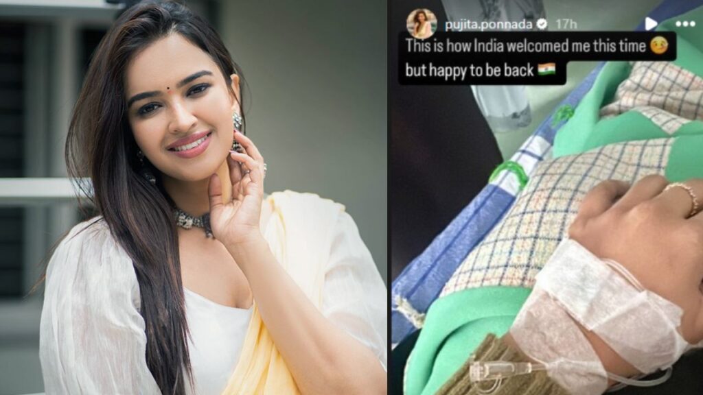 Heroine on the hospital bed shared a photo with saline in her hand