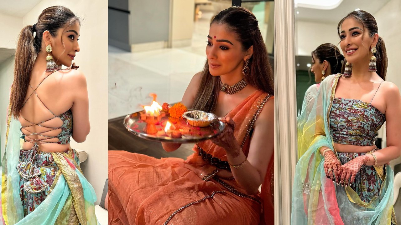 Raai Laxmi : పూజలు చేస్తూ రాయ్ లక్ష్మి దీపావళి సెలబ్రేషన్స్ .. ఫొటోలు..