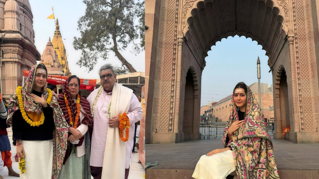 Raashi Khanna celebrated her birthday in Kashi with her parents