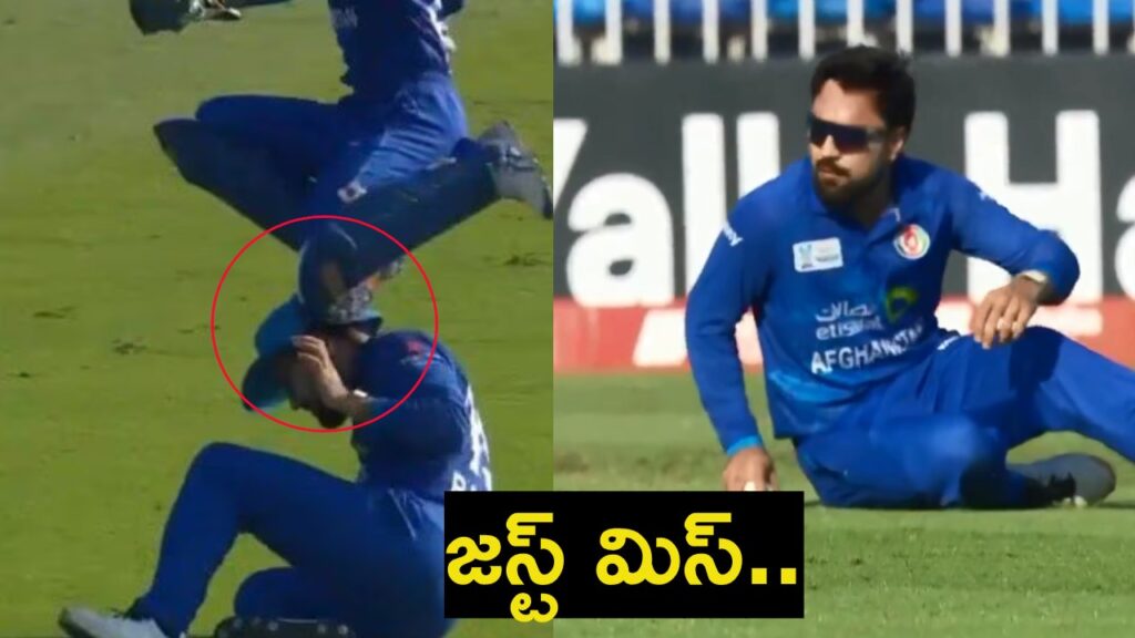 Rashid Khan narrowly escapes serious head injury during AFG vs BAN
