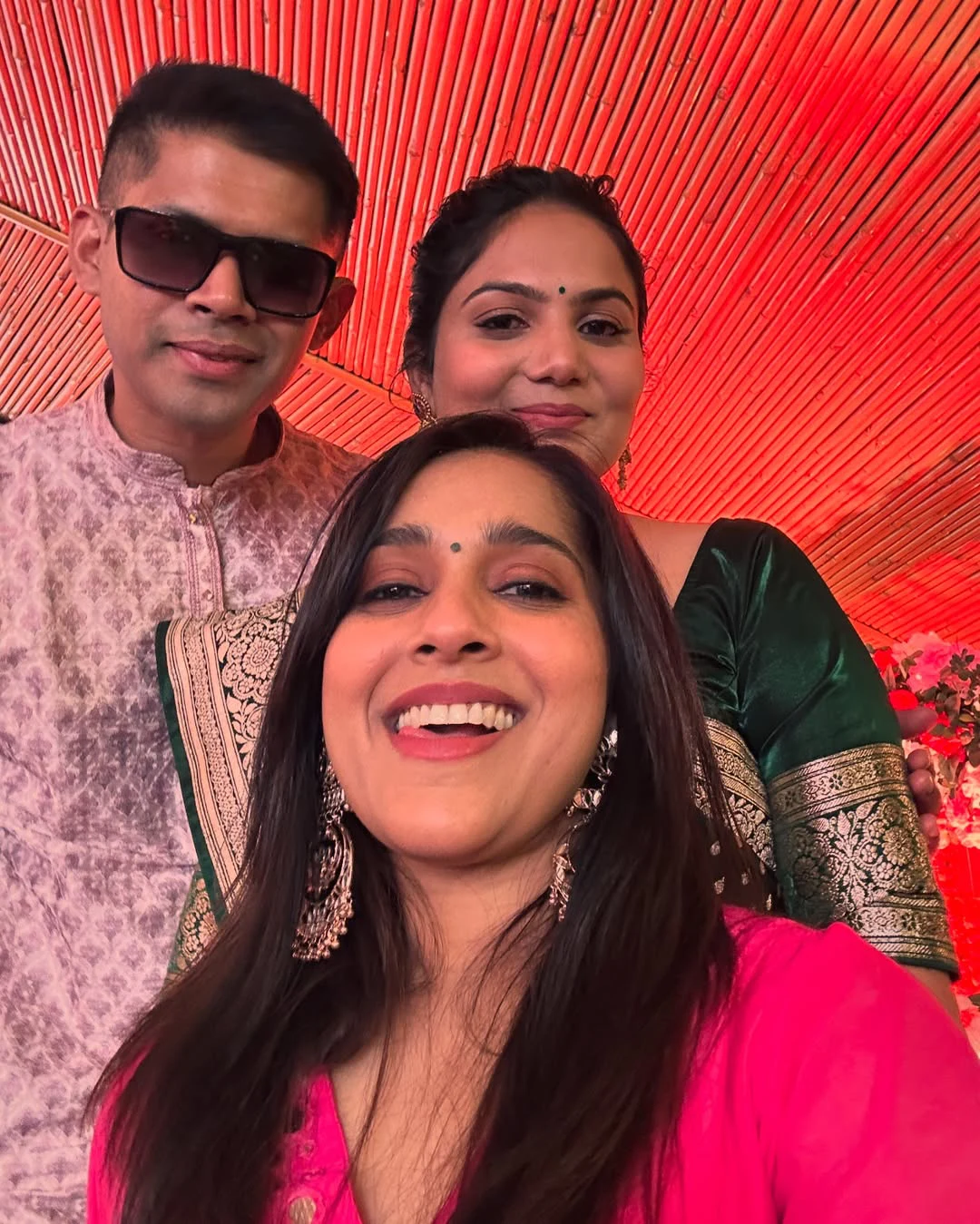 Achor Rashmi Gautam Enjoying in Sister Marriage
