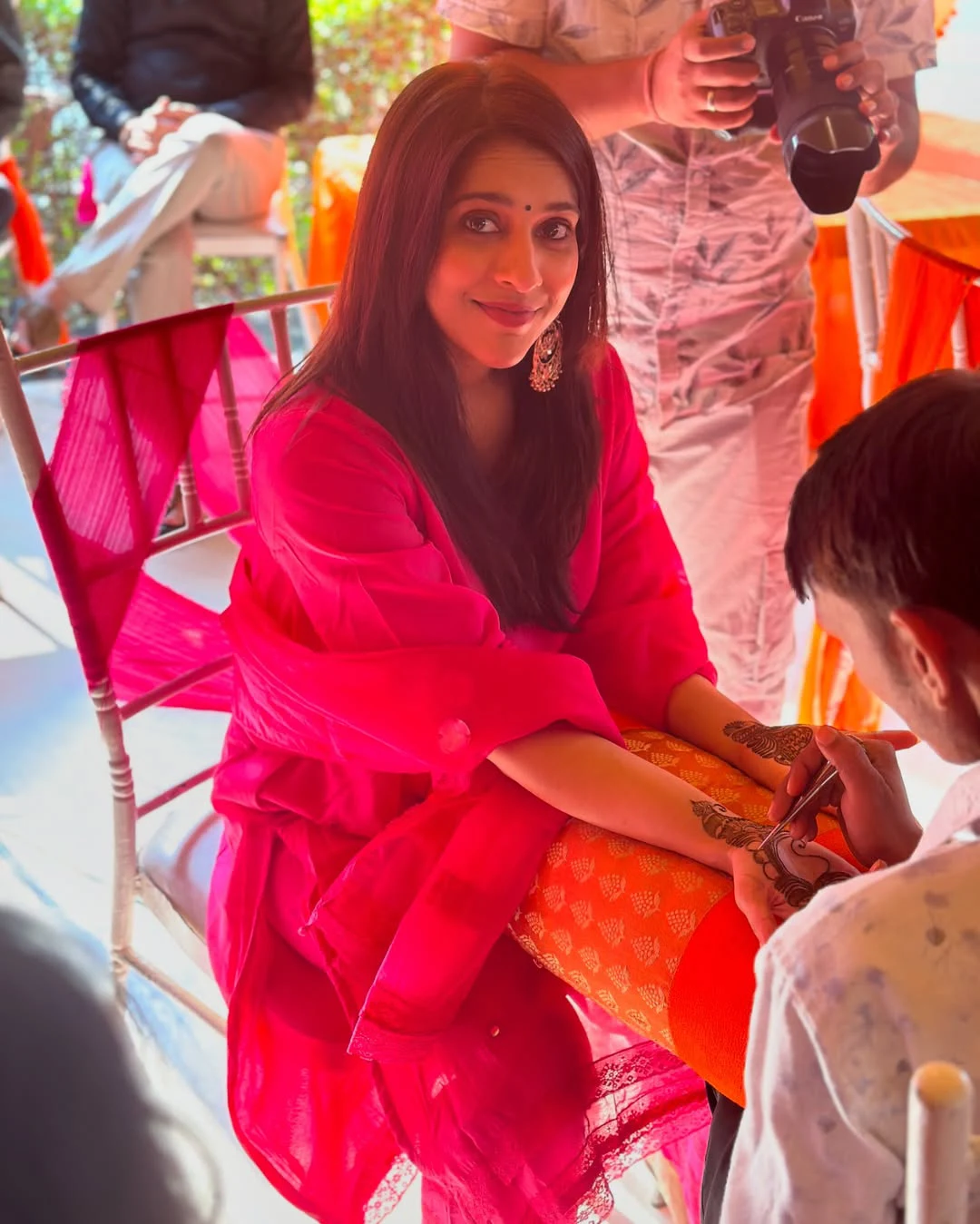 Achor Rashmi Gautam Enjoying in Sister Marriage