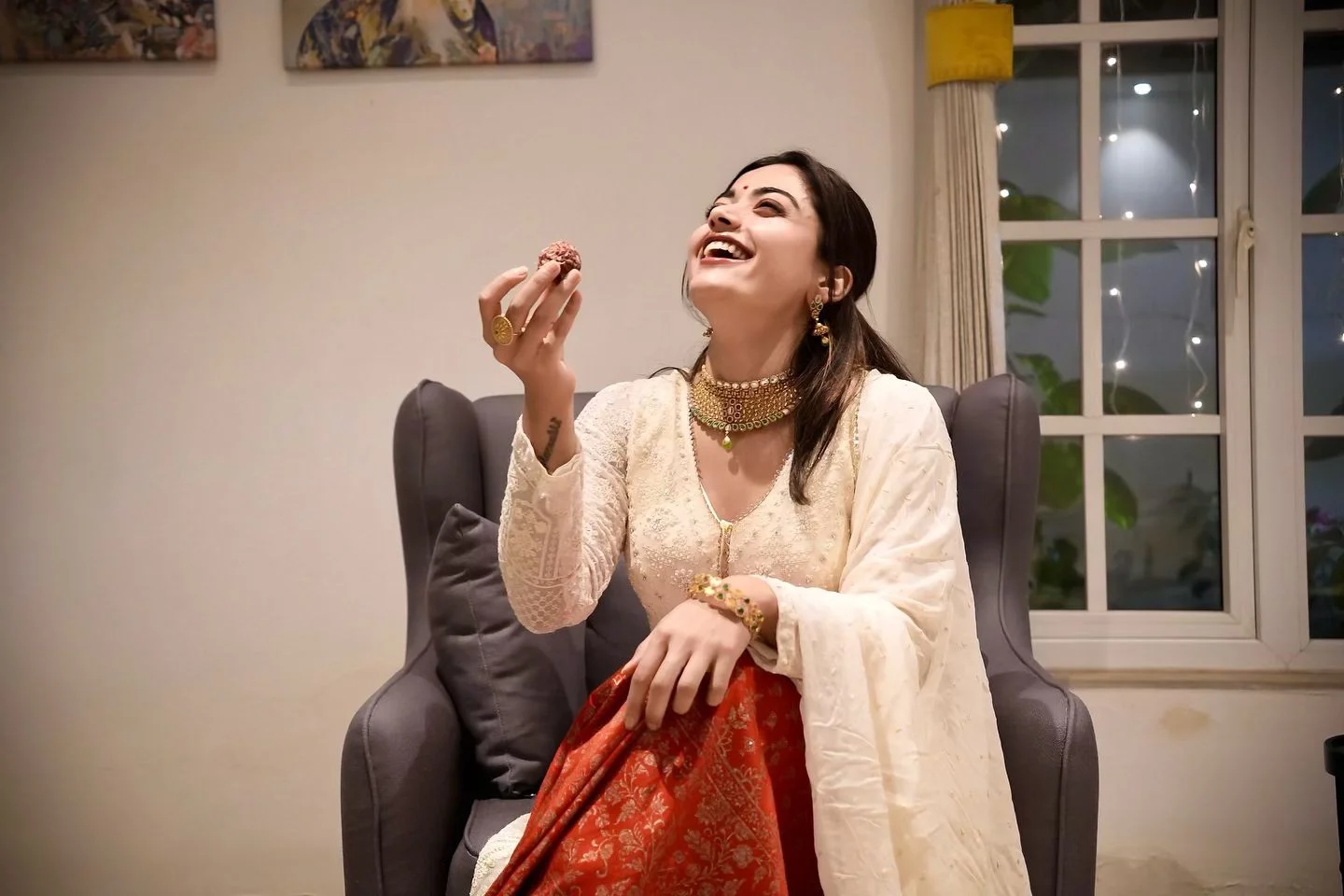 Rashmika Mandanna Cute Photos on Diwali