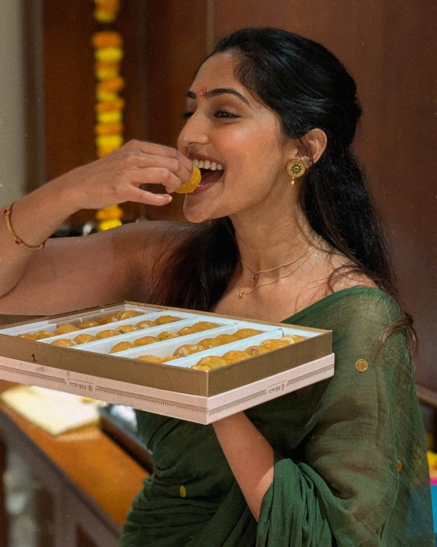 Reba Monica John Cute Photos in Saree