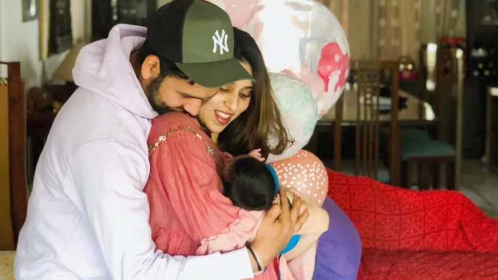 Rohit Sharma his wife Ritika Sajdeh (File Photo)