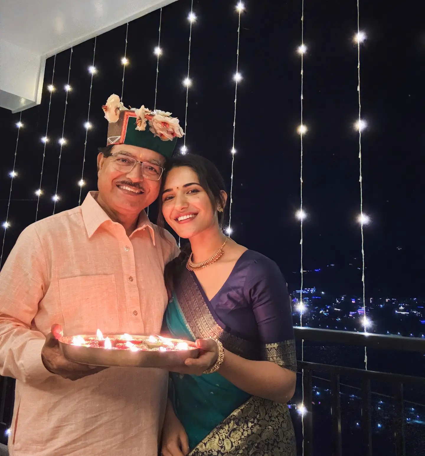 Ruhani Sharma Enjoying Diwali with Family