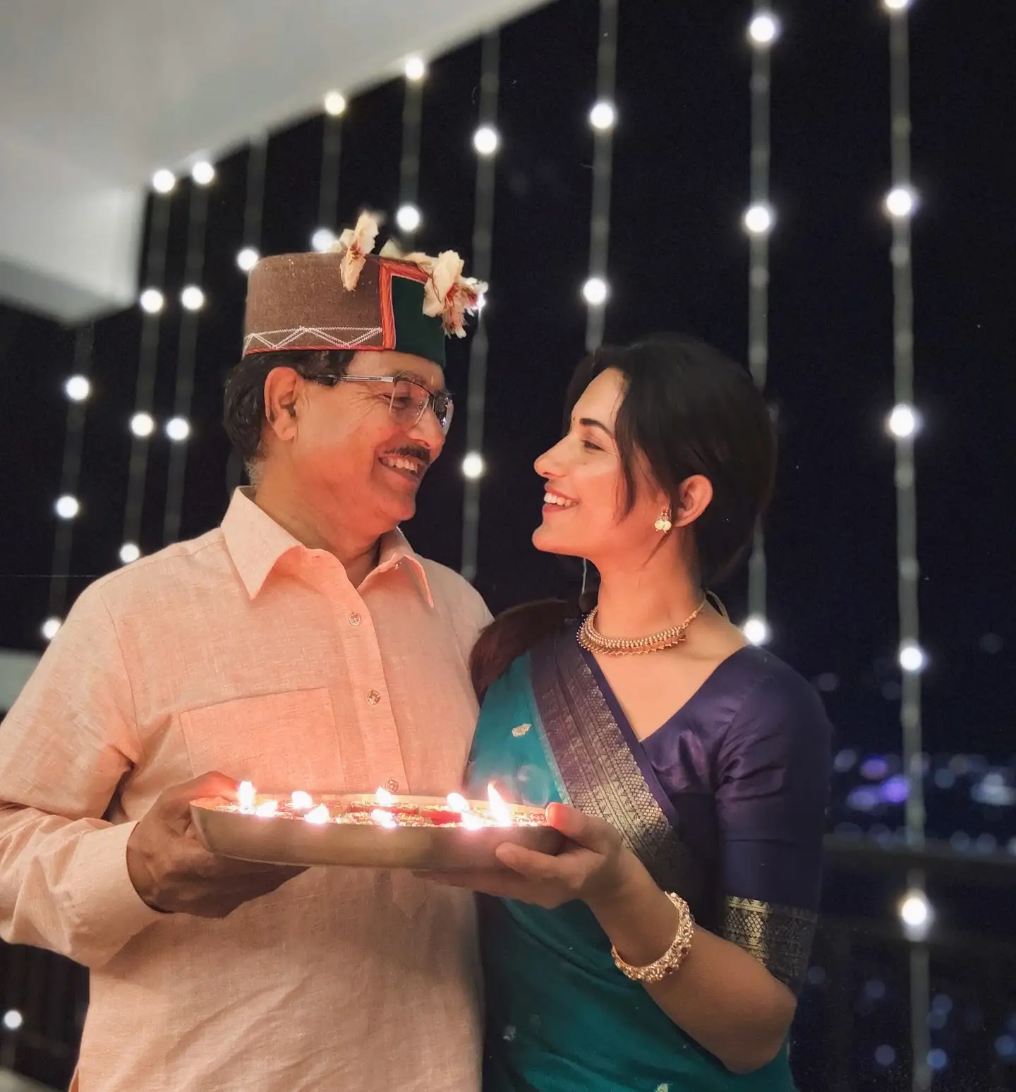 Ruhani Sharma Enjoying Diwali with Family