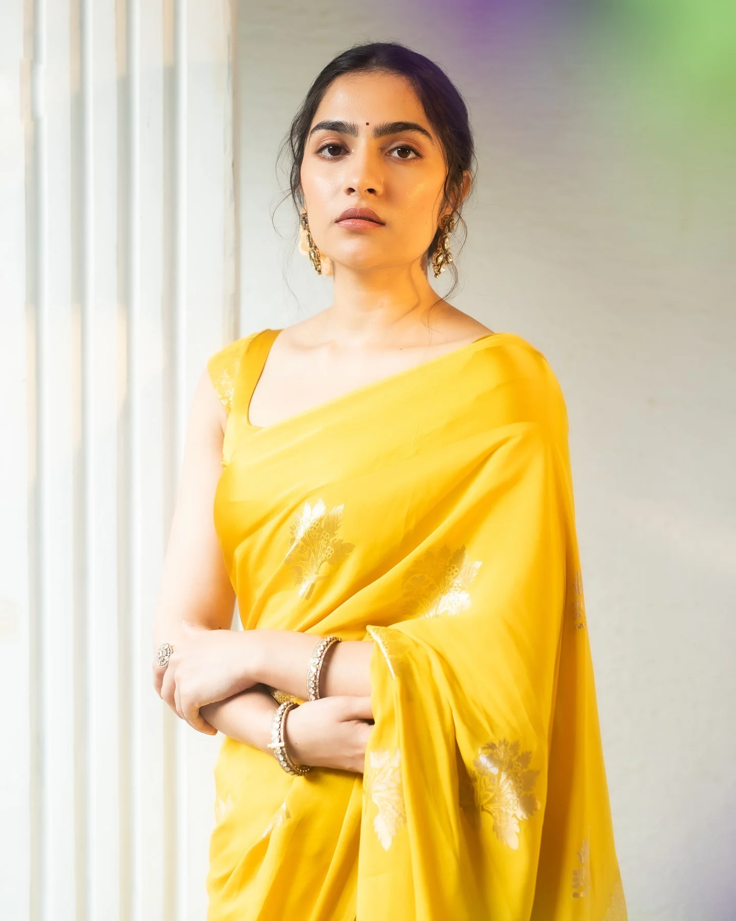 Rukmini Vasanth Stunning Looks in Saree