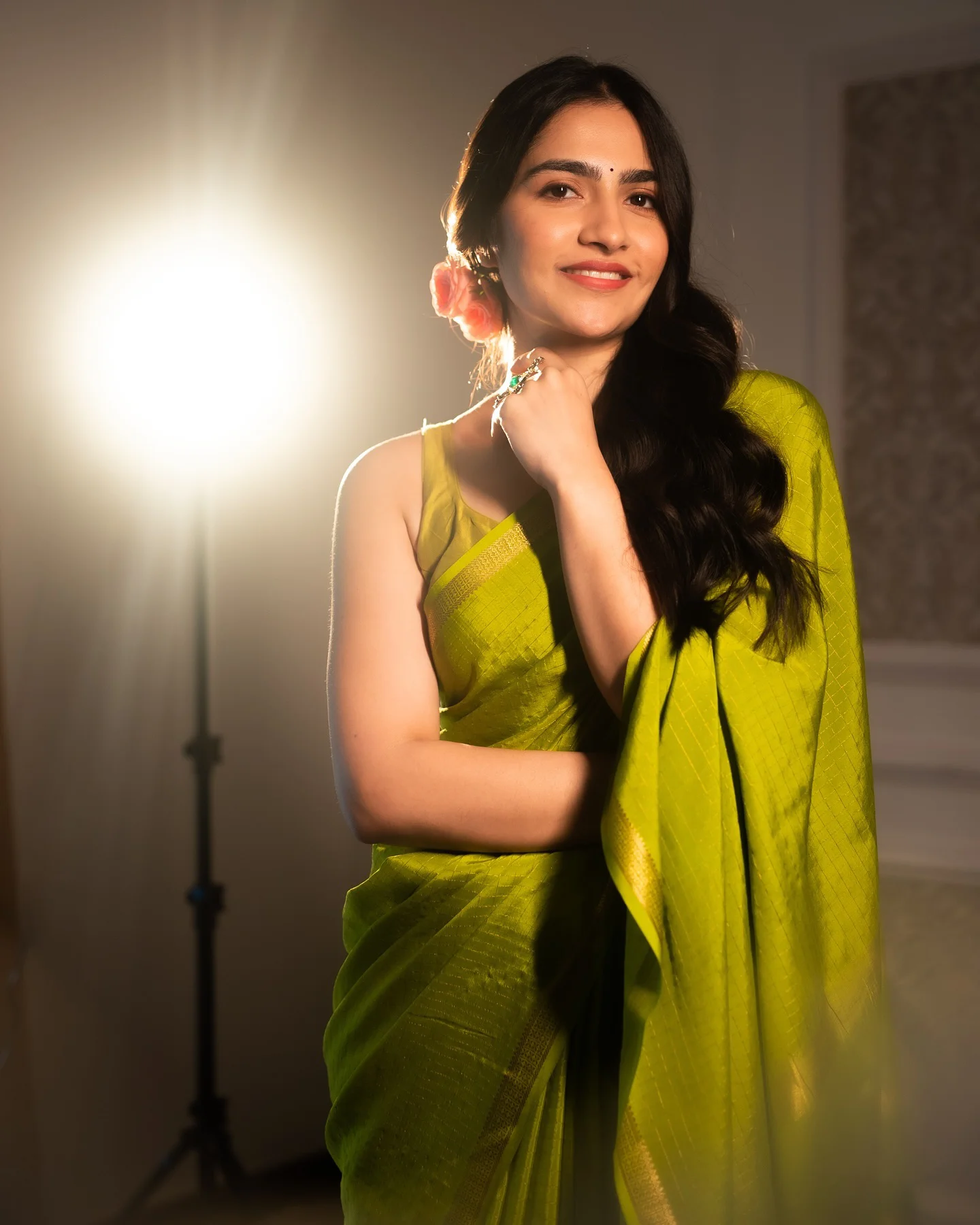 Rukmini Vasanth Stunning Looks in Saree