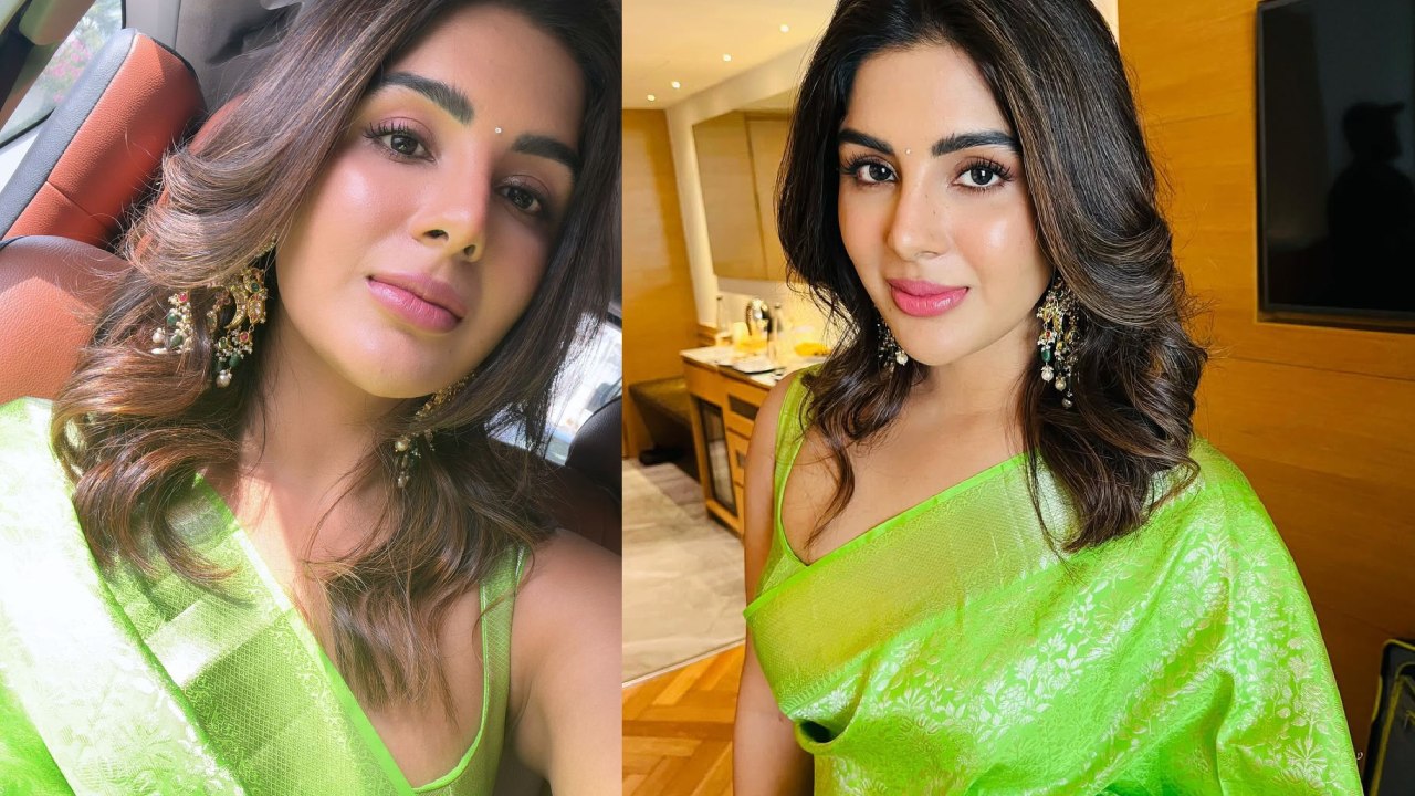 Samyuktha : షాప్ ఓపెనింగ్ కోసం.. చీరకట్టులో రెడీ అయిన సంయుక్త..