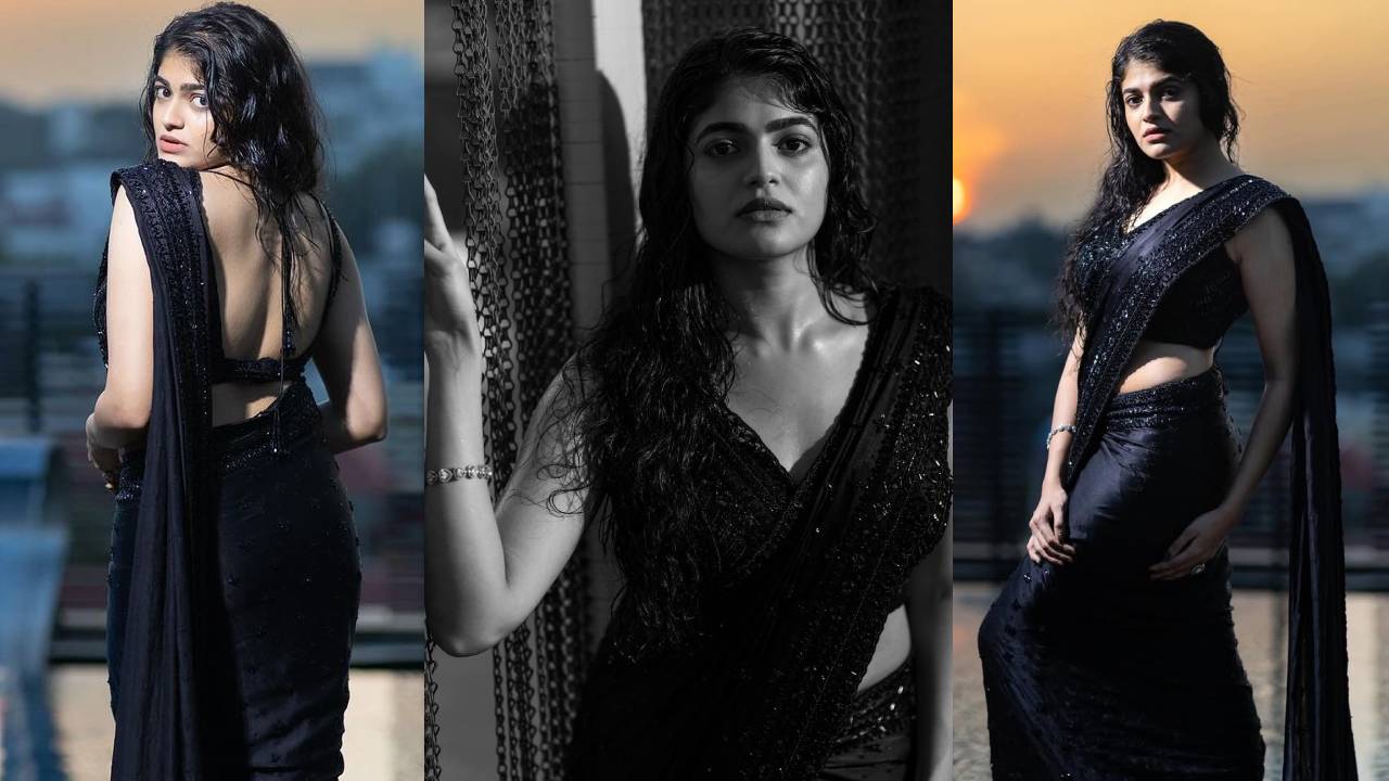 Sangeerthana Vipin : చీరలో తడిచిన అందాలతో హాట్ పోజులలో సంగీర్తన..