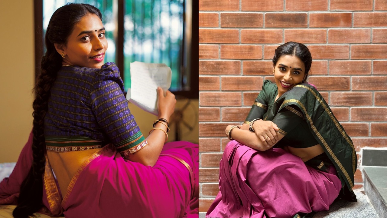 Sapthami Gowda : చీరలో కన్నడ భామ సప్తమి గౌడ.. ఎంత సక్కగుందో..