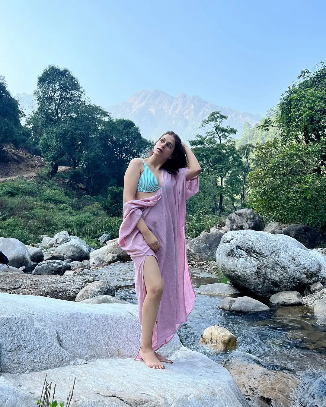 Shraddha Das Show her Beauty in Nature