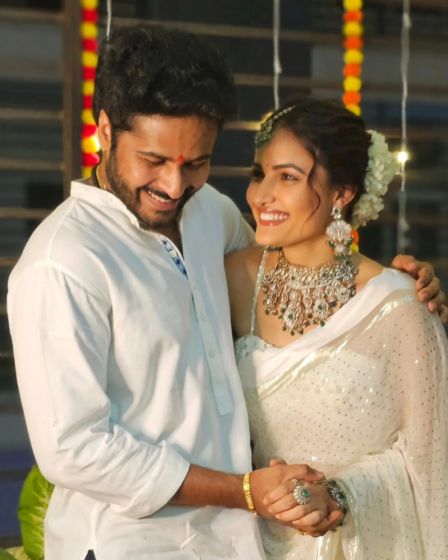 Siri Hanumanth Diwali Special Photos in White Saree