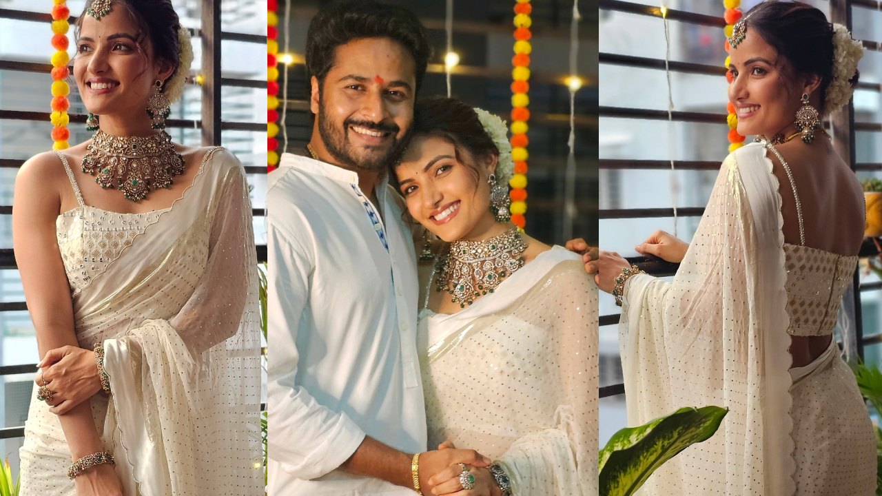 Siri Hanumanth : తెల్లని చీరలో దీపావళి నాడు.. సిరి హనుమంత్ ధగధగలు..