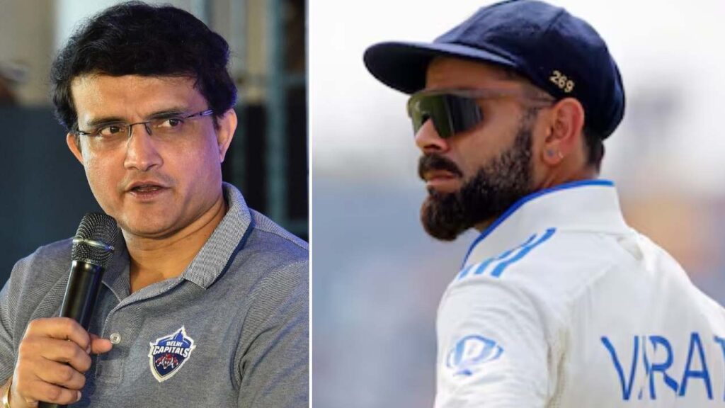 Sourav Ganguly and Virat Kohli