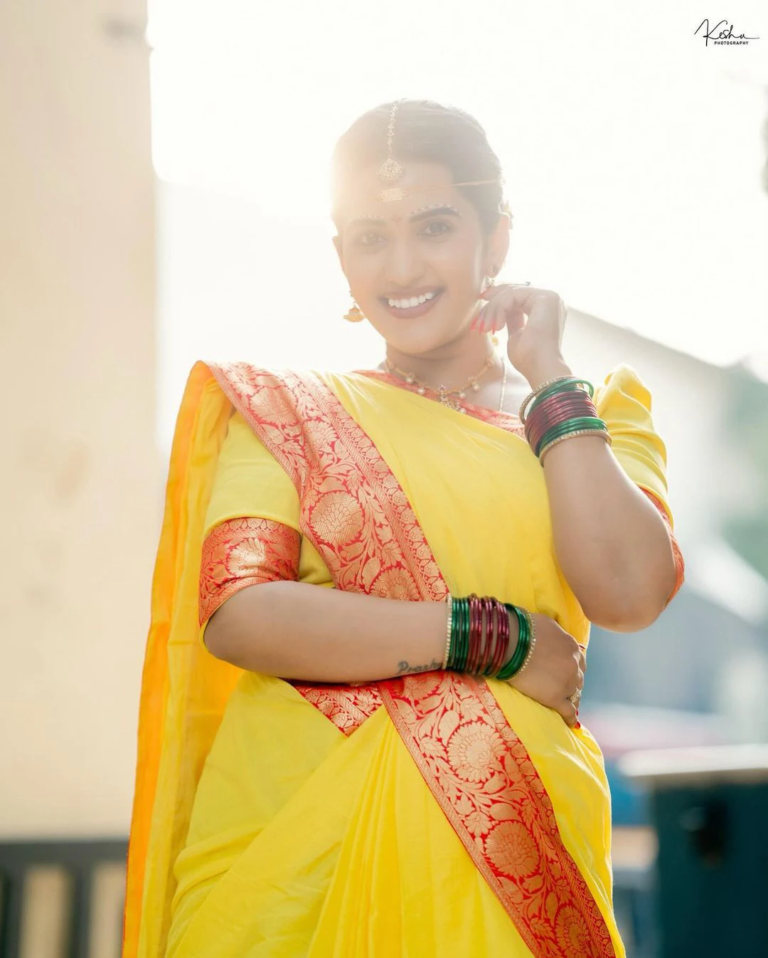 Sravanthi Chokarapu Turned as beautiful Bride