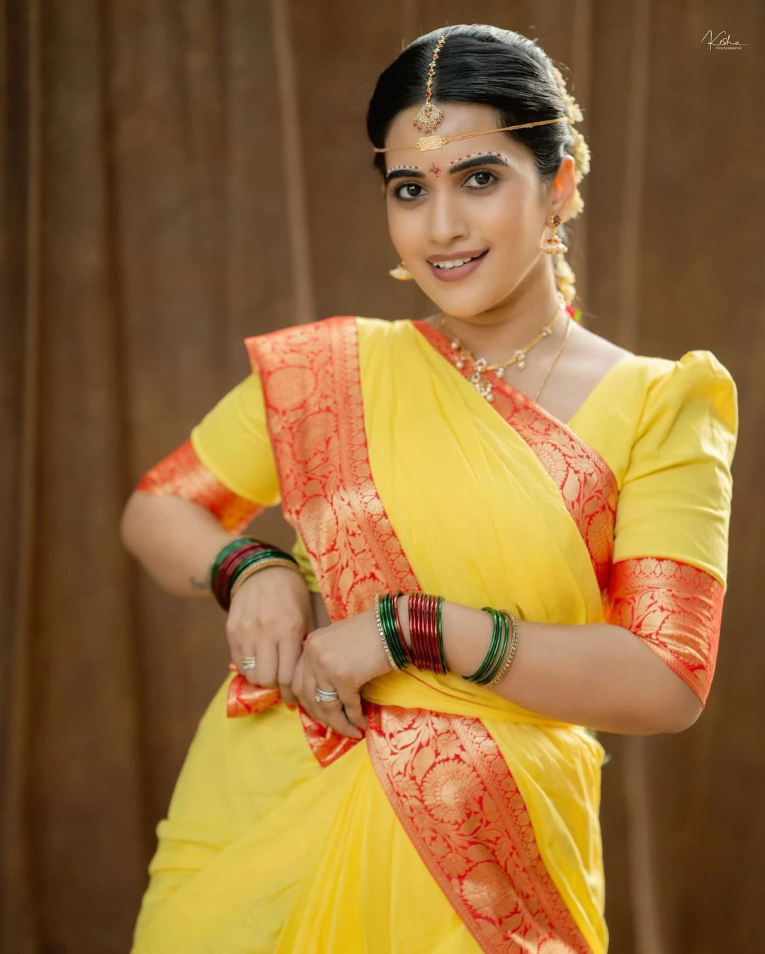 Sravanthi Chokarapu Turned as beautiful Bride