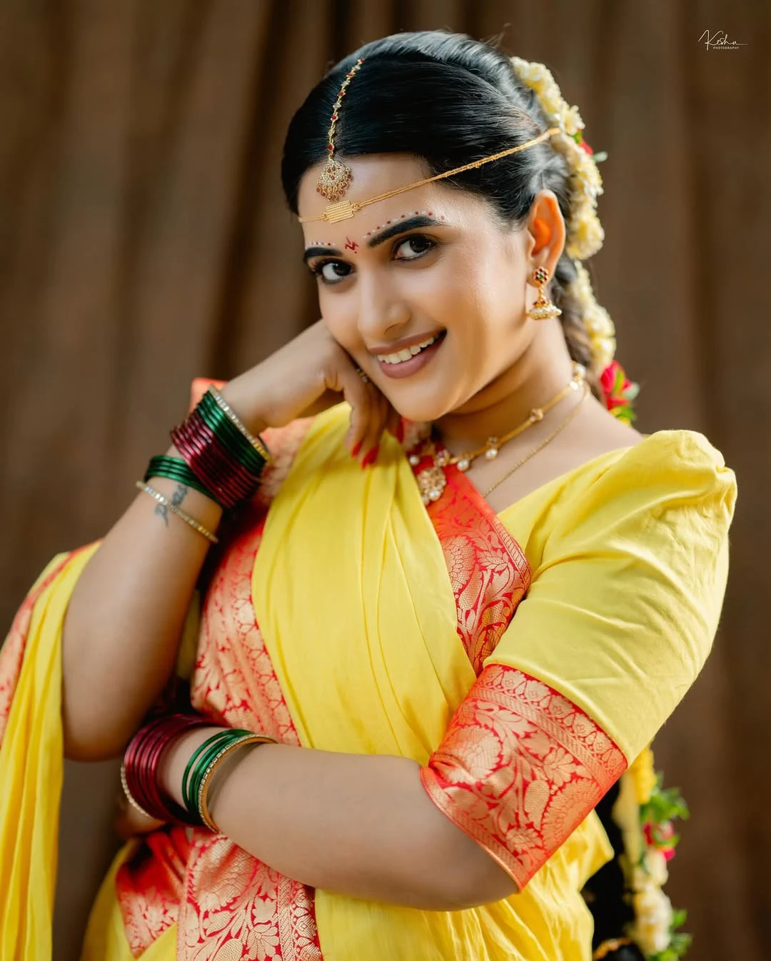 Sravanthi Chokarapu Turned as beautiful Bride