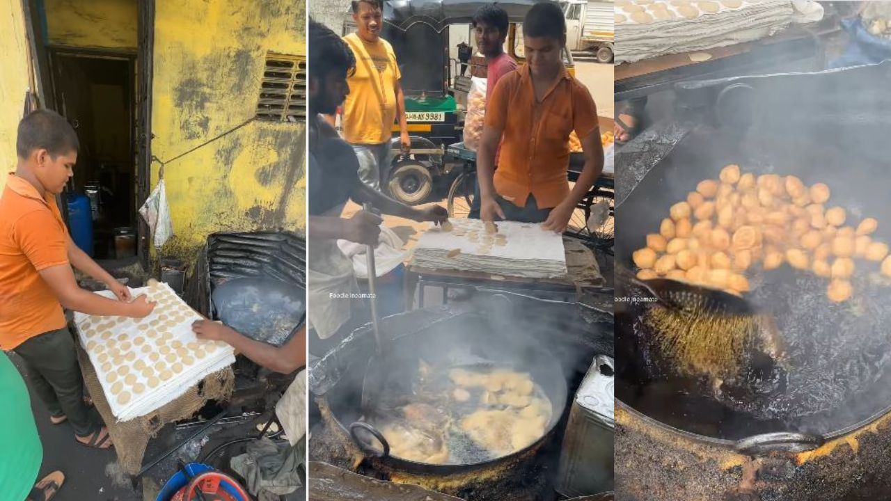 Viral Video: ప్రతిరోజూ 40,000 పానీపూరీలను తయారుచేస్తున్న 14 ఏళ్ల బాలుడు.. మిషన్ కంటే వేగంగా తయారీ Viral Video: ప్రతిరోజూ 40,000 పానీపూరీలను తయారుచేస్తున్న 14 ఏళ్ల బాలుడు.. మిషన్ కంటే వేగంగా తయారీ