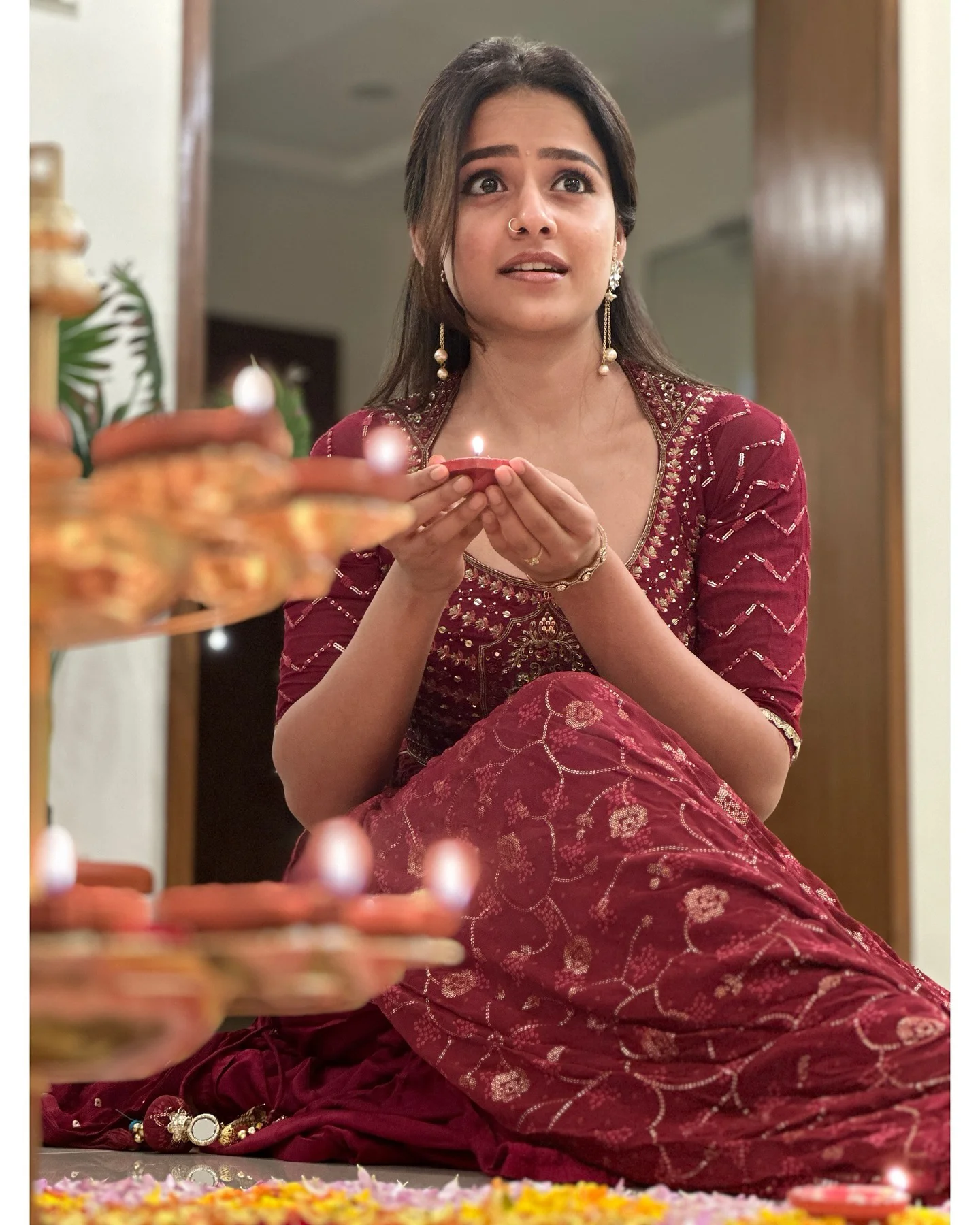 Vaishnavi Chaitanya Awesome Cute Looks for Diwali