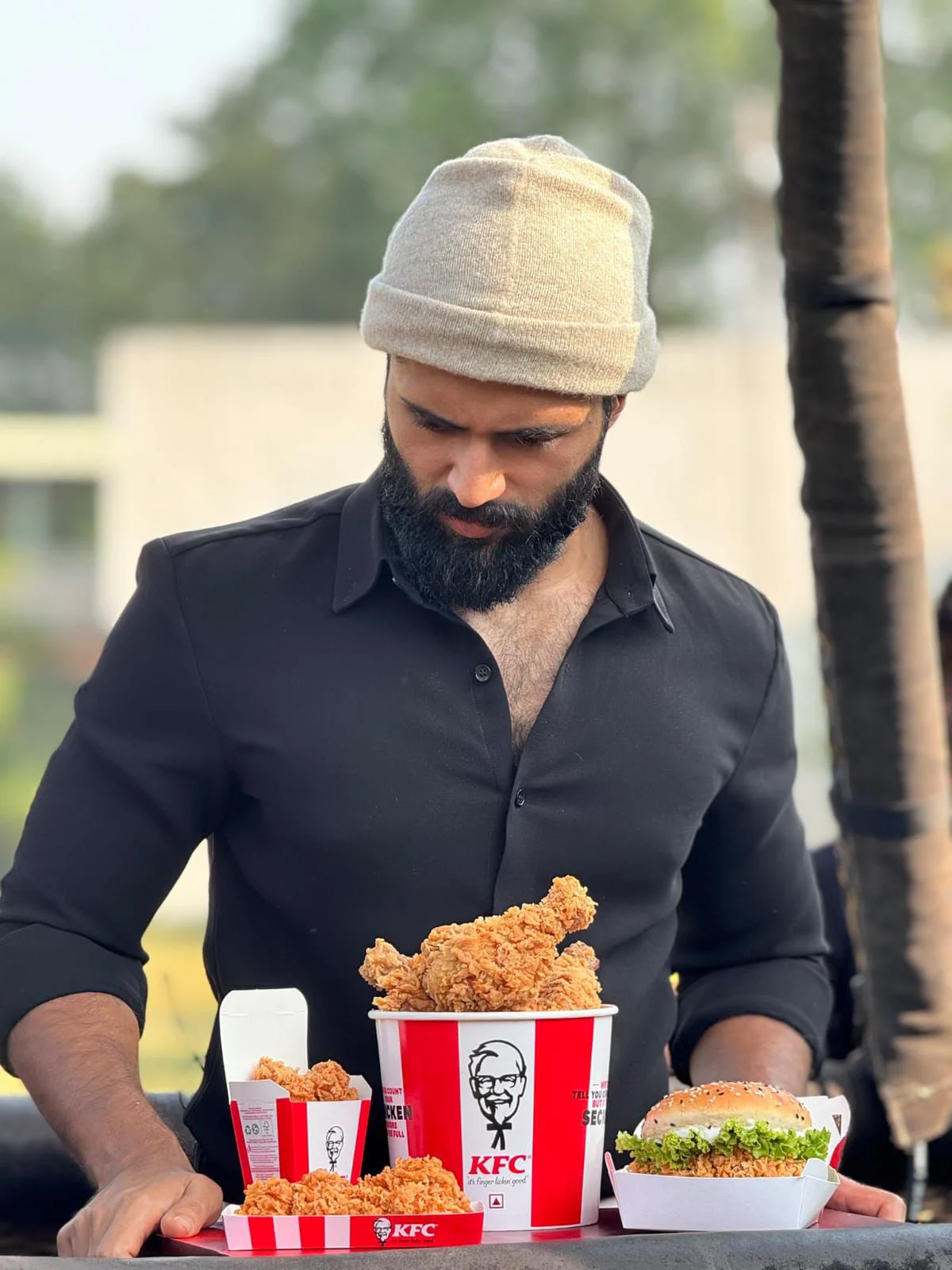 Vijay Deverakonda KFC Ad Shoot Photos