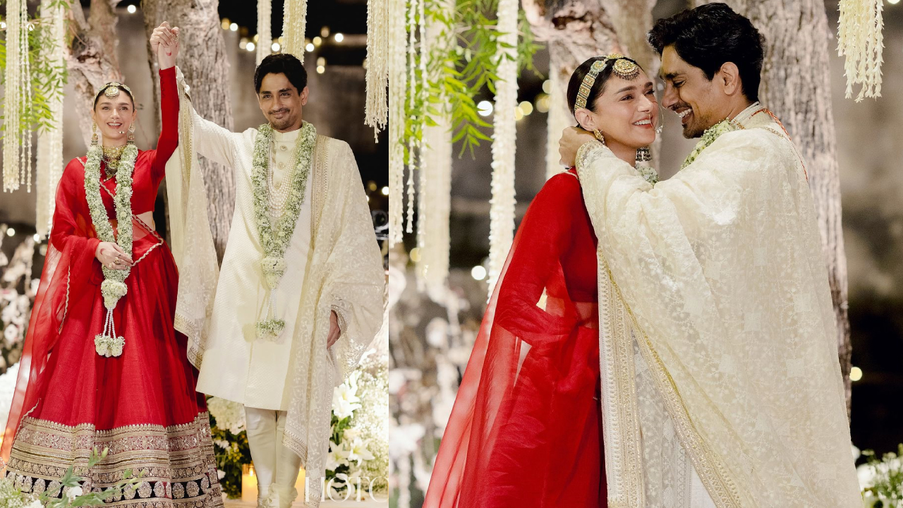 Aditi Rao Hydari-Siddharth : అప్పుడు సింపుల్ గా.. ఇప్పుడు గ్రాండ్ గా.. మళ్ళీ పెళ్లి చేసుకున్న సిద్దార్థ్.. Aditi Rao Hydari-Siddharth : అప్పుడు సింపుల్ గా.. ఇప్పుడు గ్రాండ్ గా.. మళ్ళీ పెళ్లి చేసుకున్న సిద్దార్థ్..