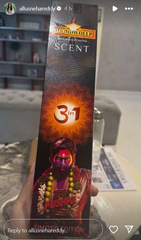 Allu Arjun Pushpa 2 Mangal Deep incense stick Packs with Pushpa Getup Photos Limited Edition 