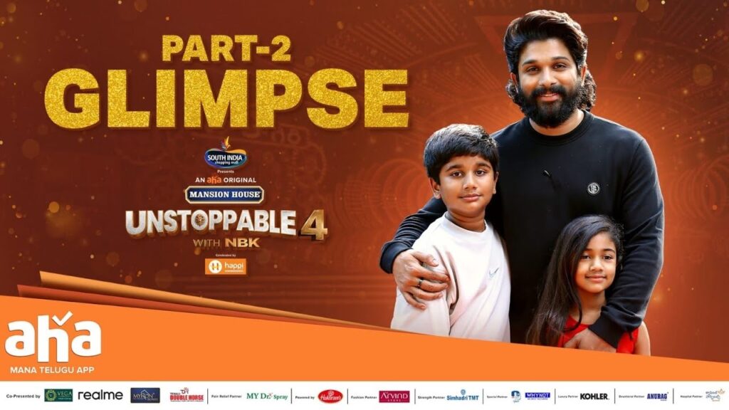 Balakrishna Aha Unstoppable Allu Arjun Episode Part 2 Glimpse Released