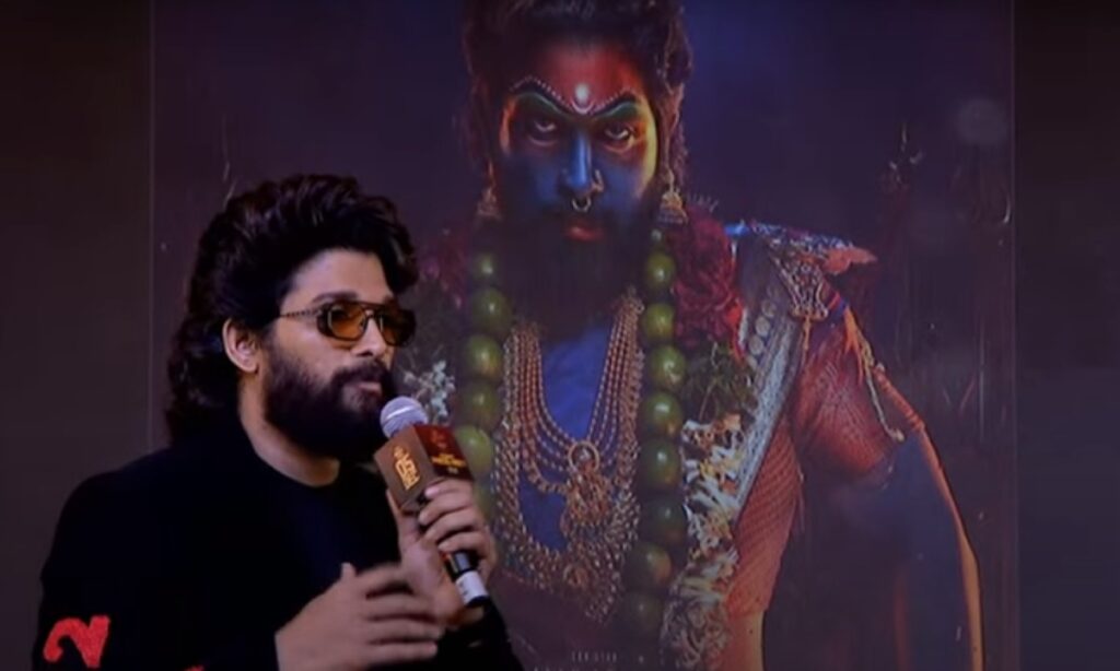 Allu Arjun talk about Lady Getup in Pushpa 2 Movie at Mumbai Event