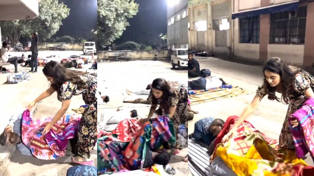 Ananya Nagalla Helped Poor People at Midnight Time