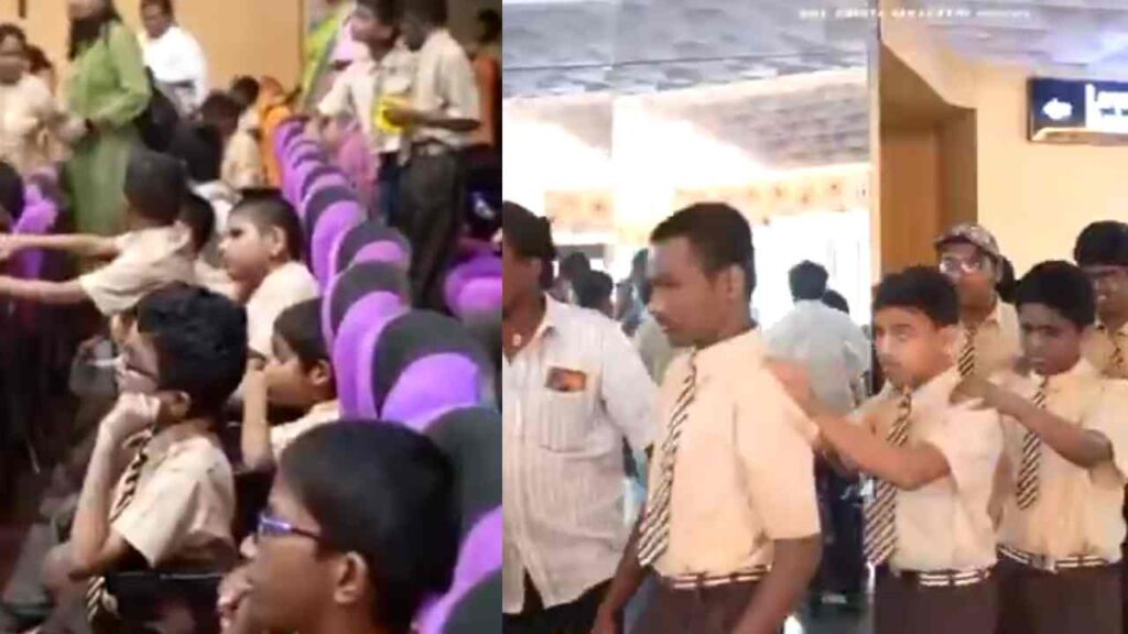 Kiran Abbavaram Arranged KA Movie Special Show to Blind People