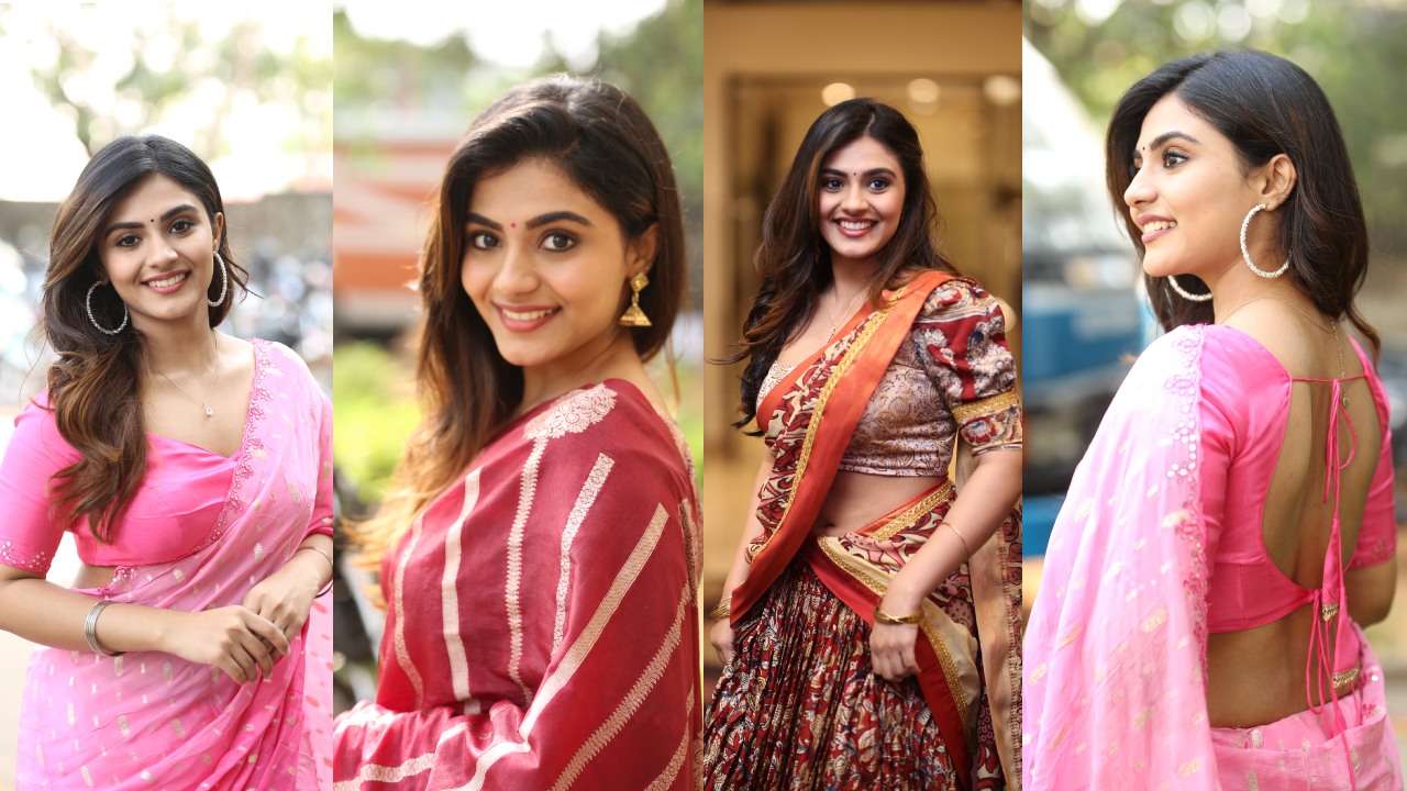 Nayan Sarika : ‘క’ సినిమా హీరోయిన్ నయన్ సారిక.. అందాలతో వలవేస్తూ..