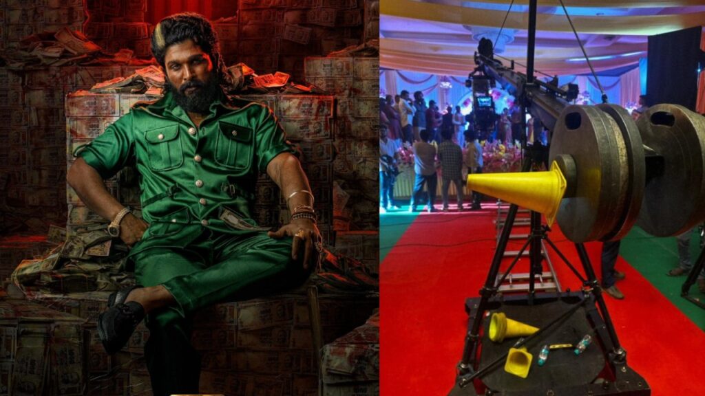 Allu Arjun Shares a post with Photo from Pushpa 2 Sets