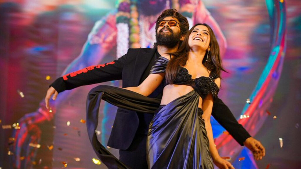 Pushpa Raj and Srivalli danced in pushpa 2 movie Mumbai event