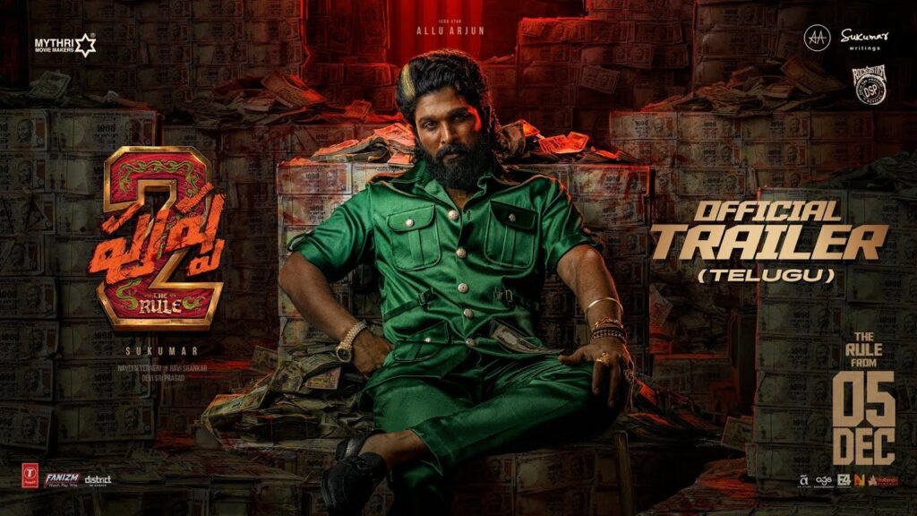 Allu Arjun Sukumar Rashmika Mandanna Pushpa 2 Movie Trailer Released