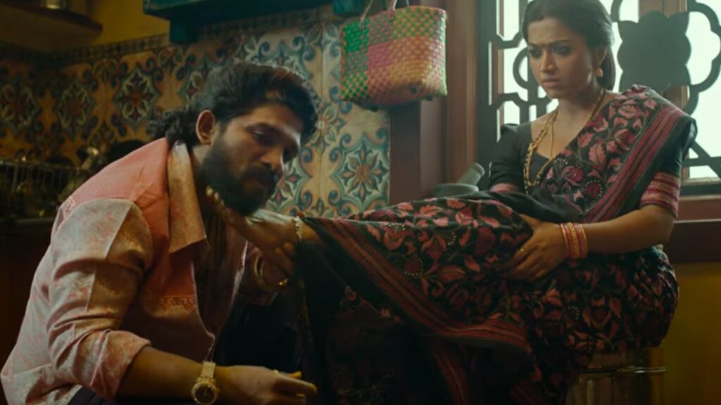 Allu Arjun Rashmika Scene goes Viral from Pushpa 2 Trailer