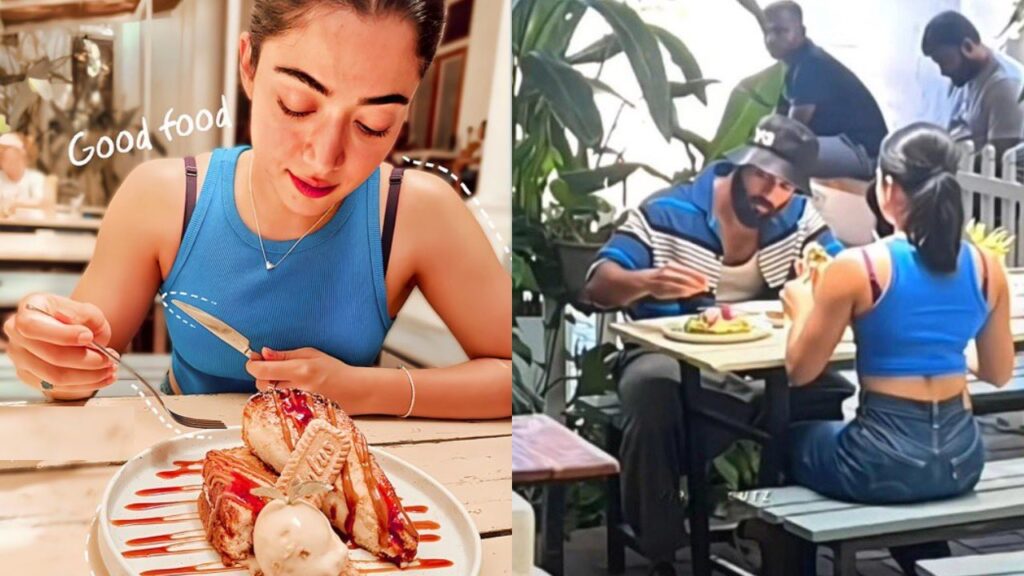 Vijay Deverakonda Rashmika Going Out and Eating at Restaurant Photo goes Viral