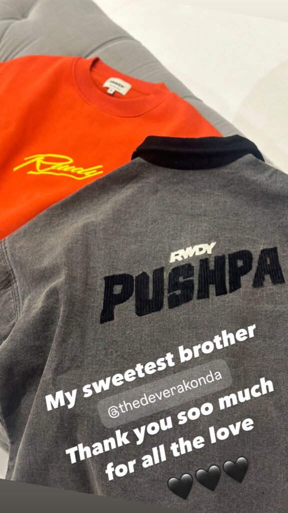 Vijay Deverakonda Sent Special Gift to Allu Arjun for Pushpa 2 Release 