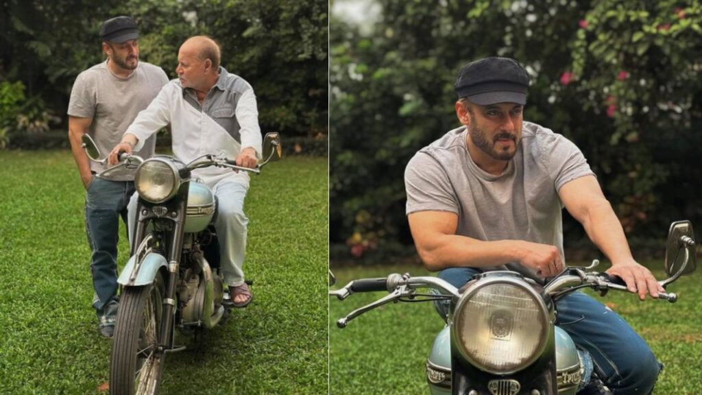 Bollywood star Salman Khan shared his Dads first bike special post goes viral