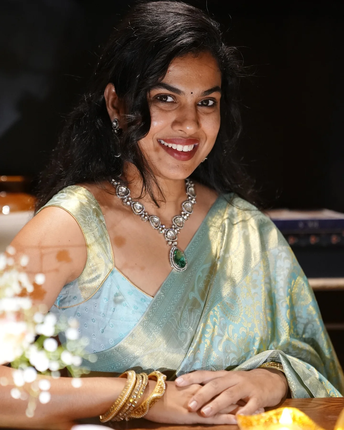 Singer Sravana Bhargavi Amazing Looks for Diwali
