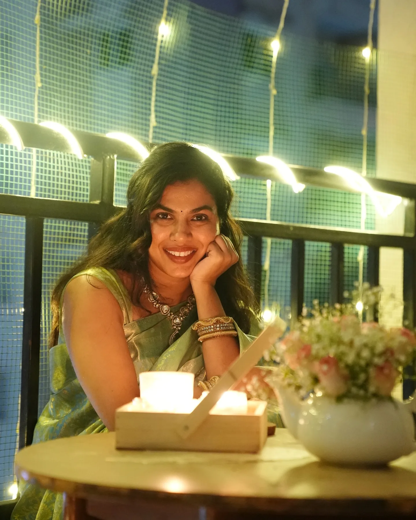 Singer Sravana Bhargavi Amazing Looks for Diwali