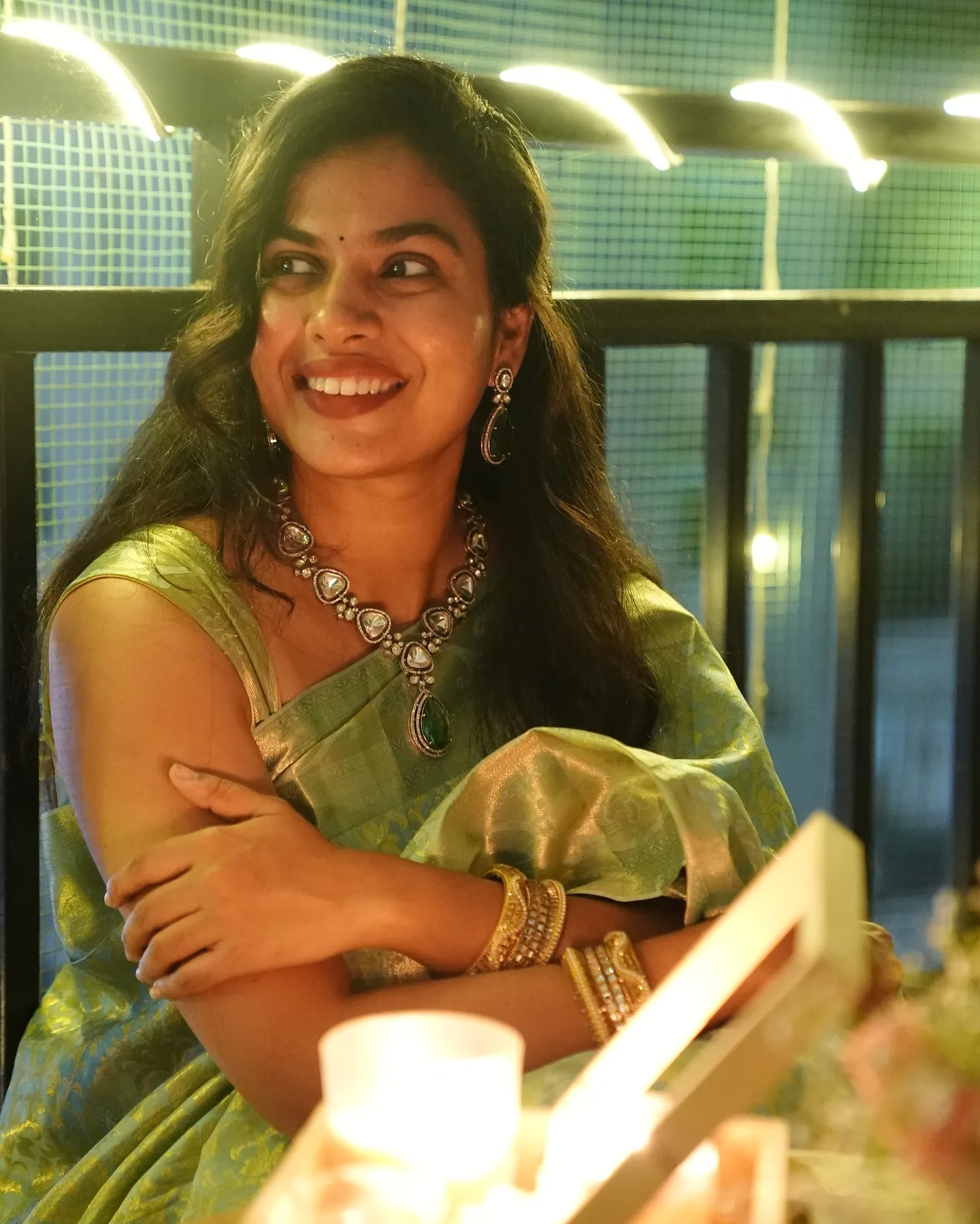 Singer Sravana Bhargavi Amazing Looks for Diwali