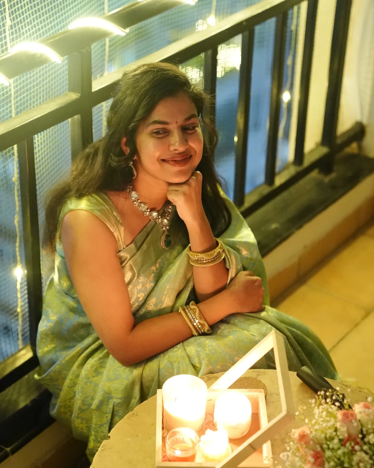 Singer Sravana Bhargavi Amazing Looks for Diwali