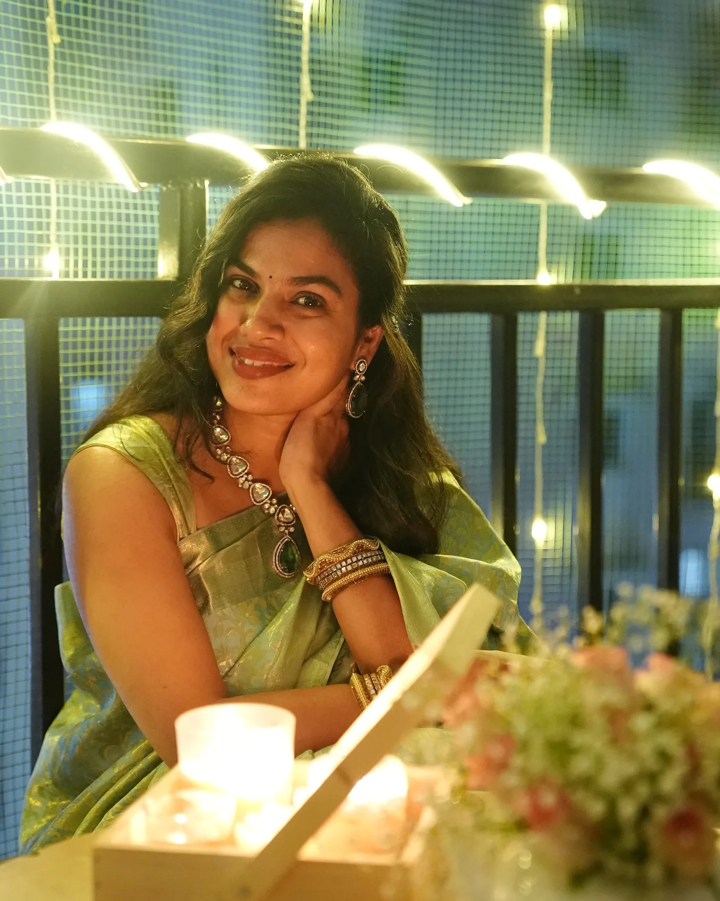 Singer Sravana Bhargavi Amazing Looks for Diwali
