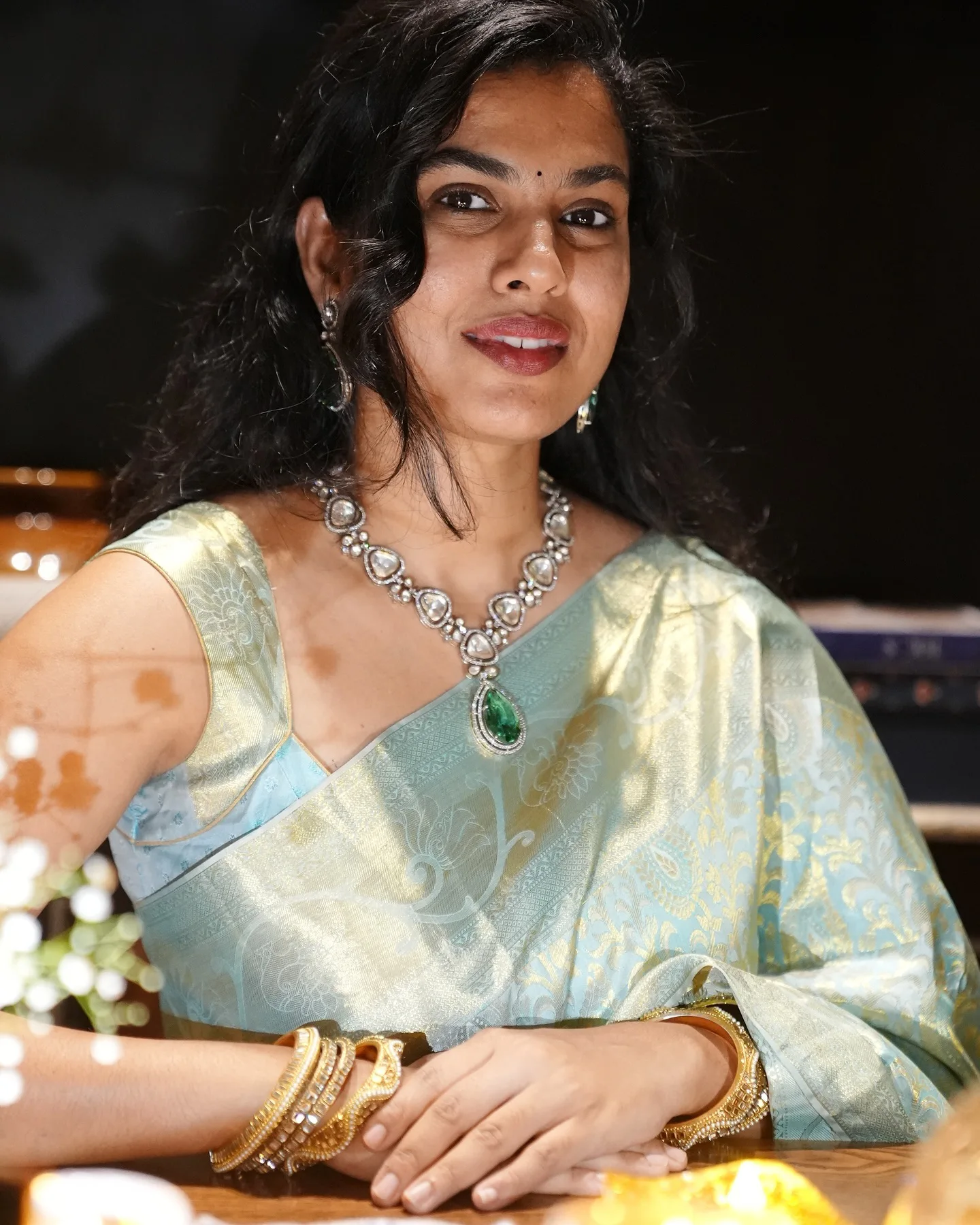 Singer Sravana Bhargavi Amazing Looks for Diwali