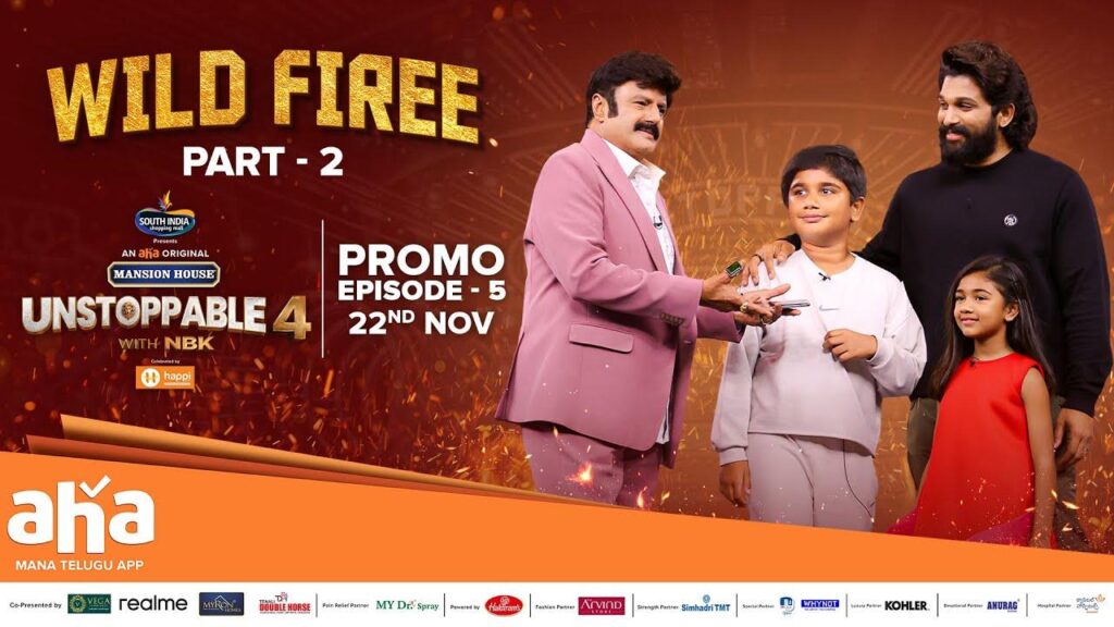 Balakrishna Allu Arjun Aha Unstoppable Episode Part 2 Promo Released Watch Here