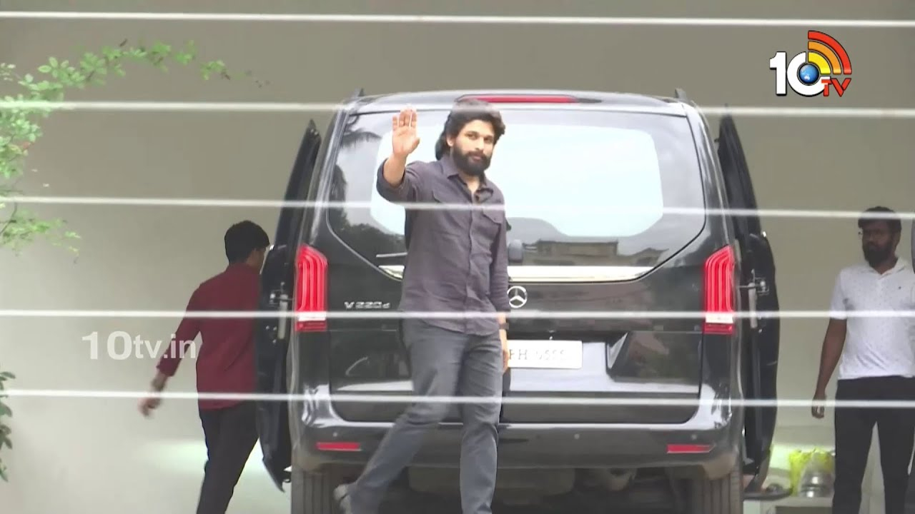 Allu Arjun : విచారణ అనంతరం.. ఇంటి నుంచి అల్లు అర్జున్ విజ్యువల్స్..