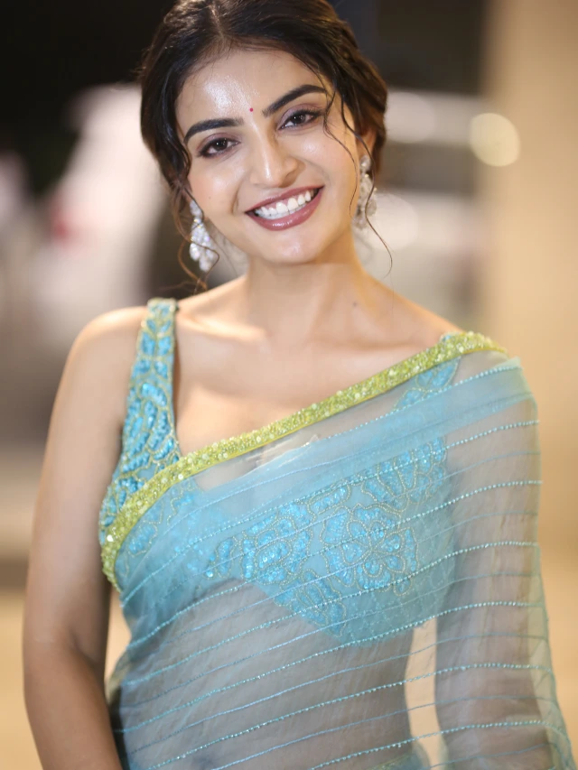 Ananya Nagalla Shows her Beauty in Saree at Srikakulam Sherlockholmes Promotions